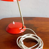 Vintage Red Table Lamp made by AKA Germany, 1960