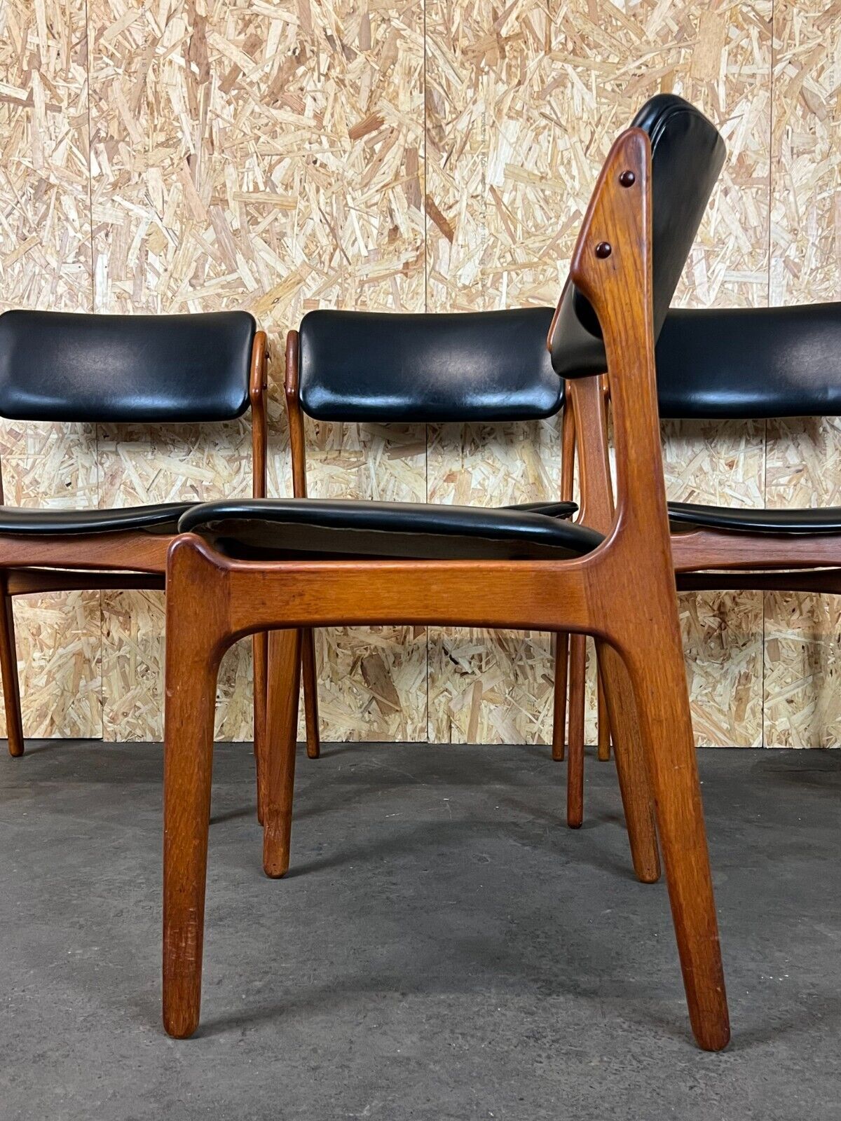 4 70s chairs teak dining chair erik buch o.d. møbler denmark