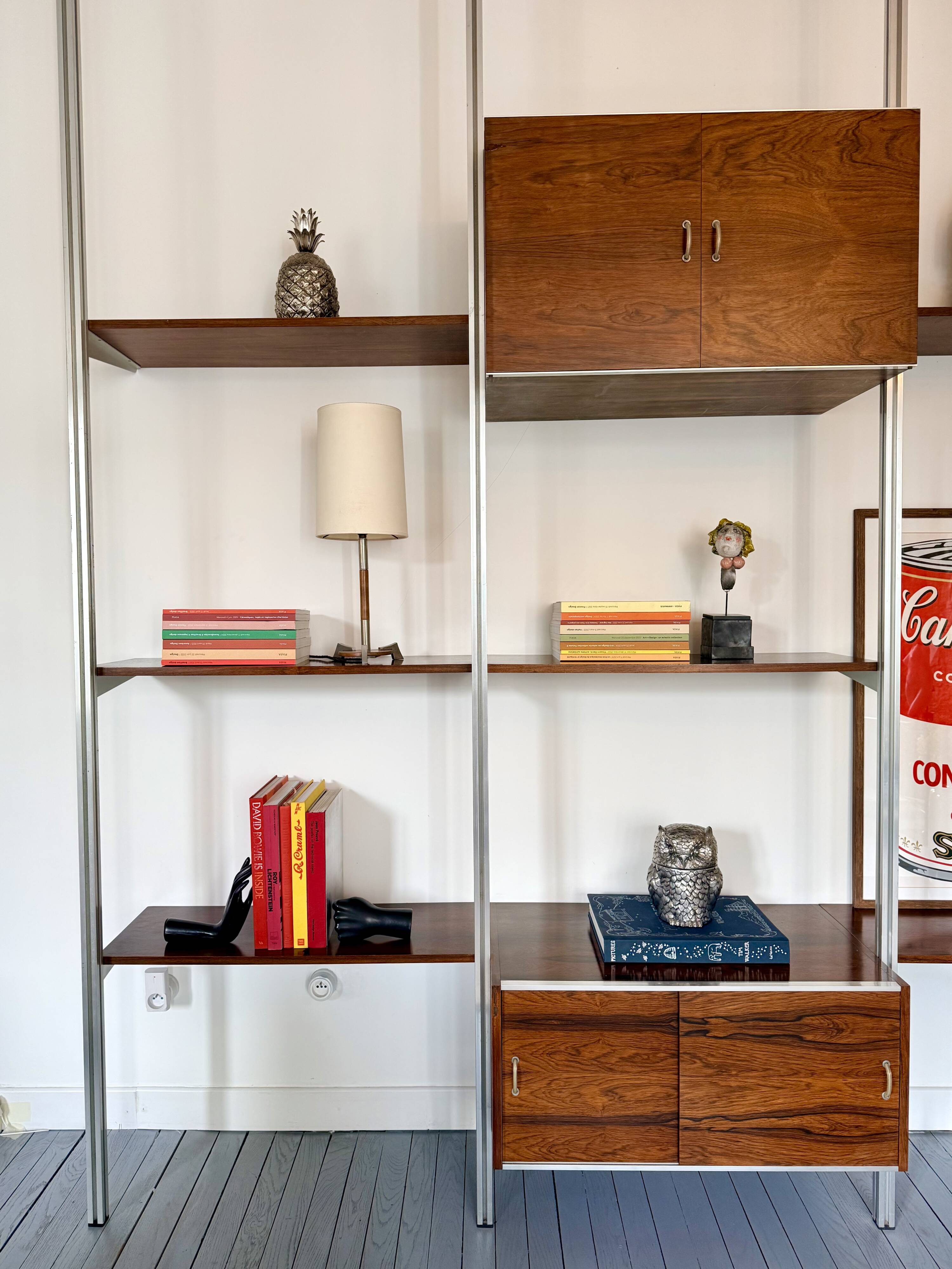 Modular bookshelf George Nelson & Associates OMNI system