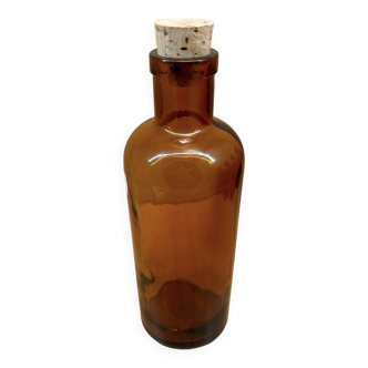 Amber glass bottle