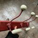 vintage wall coat rack in wood and porcelain