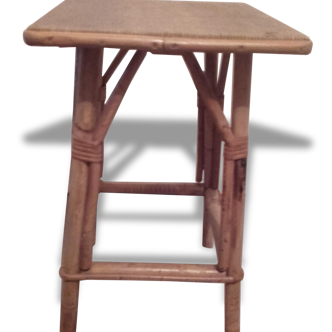 Nice stool or seat vintage rattan