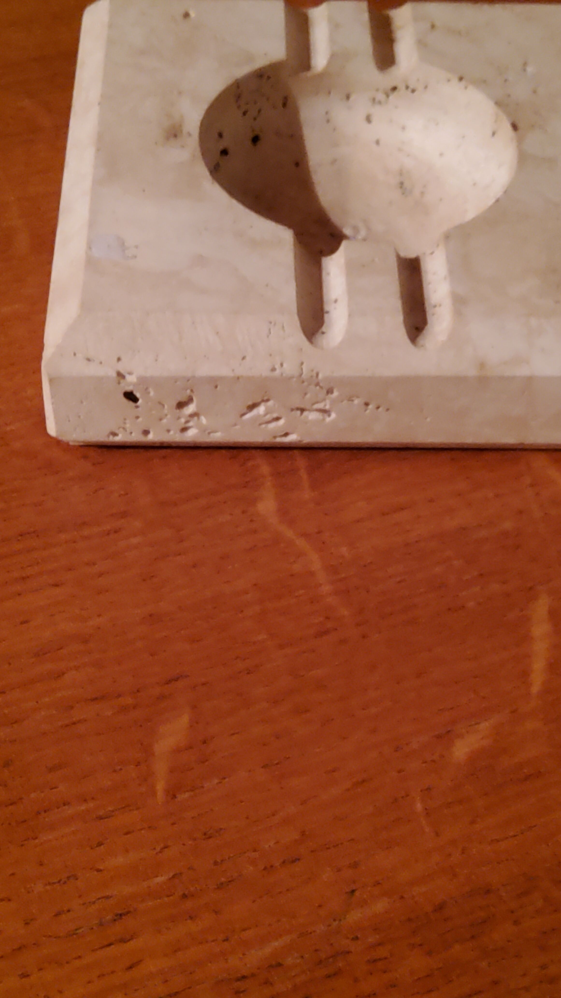 Travertine ashtray from the 70s