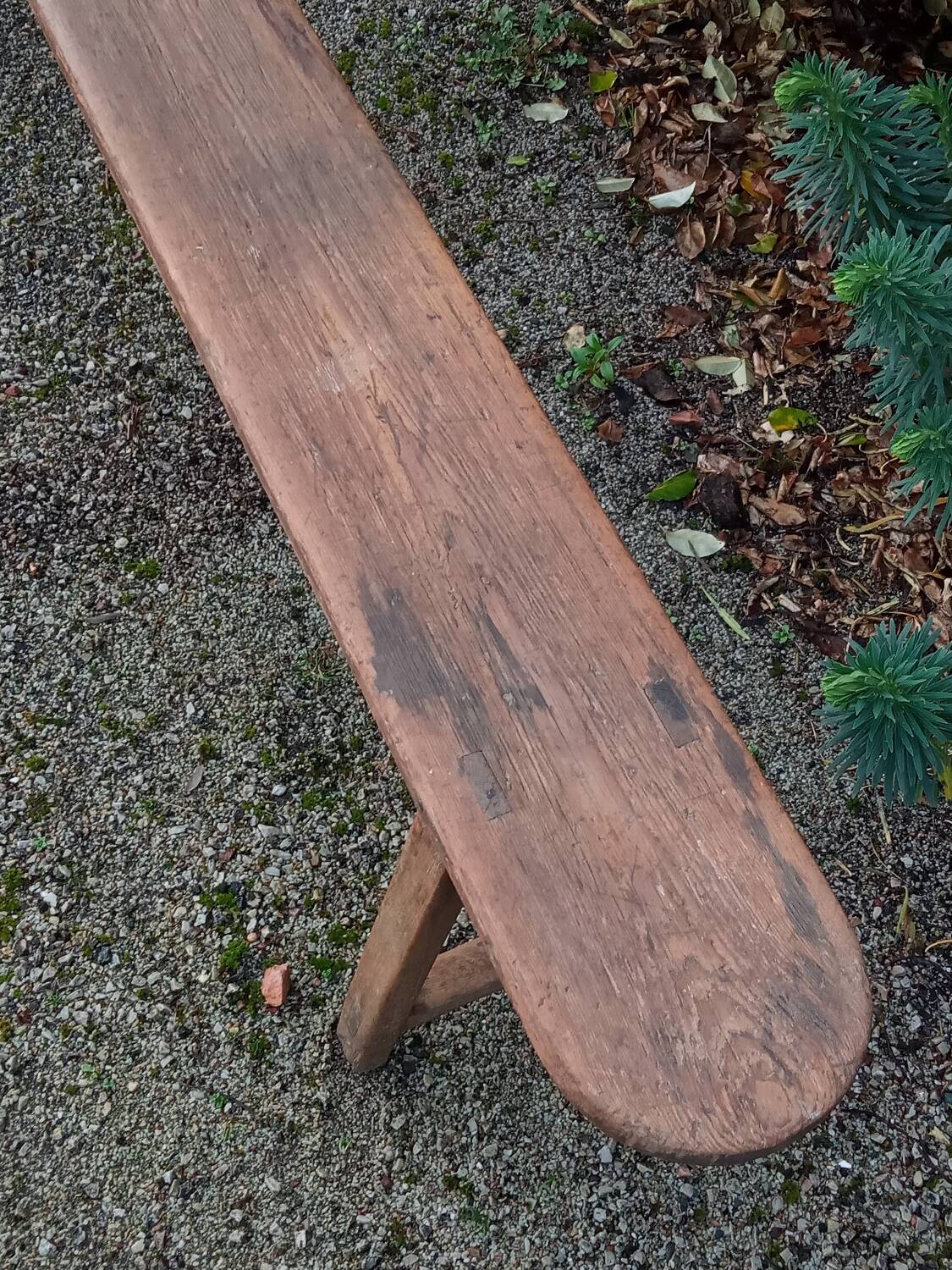 Banc de ferme ancien en chêne