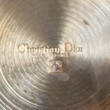 Christian Dior silver metal vase