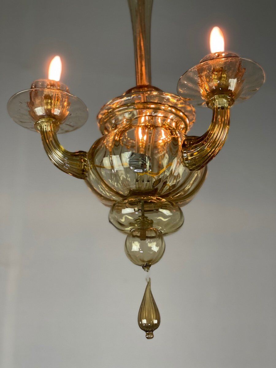 Venetian lantern made of murano glass
