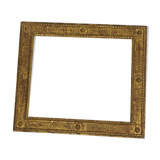 Vintage gilded frame decorated with stylized flowers