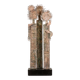 Sculpture double face en bois sculpté Lawrence, 20e siècle