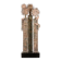 Sculpture double face en bois sculpté Lawrence, 20e siècle