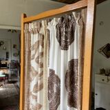 Wood and fabric screen from the 60s