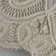 Textile Plafond /ceiling lamp, swedish modern, crochet, Flower shaped, 1940