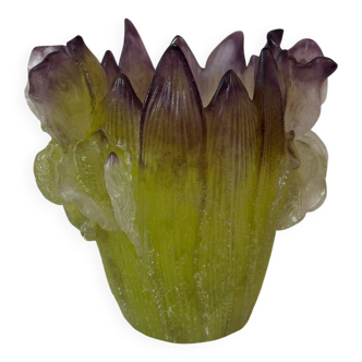 Vase pate de verre Daum