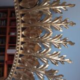 Vintage golden sun mirror