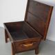 Table basse en pin rustique, style ferme français du début du 20e siècle