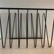 Magazine holder, black metal in Z, 1970