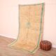 Peach Vintage Moroccan Rug 144 x 270 cm, Berber Wool Rug, Handmade Boho Rug