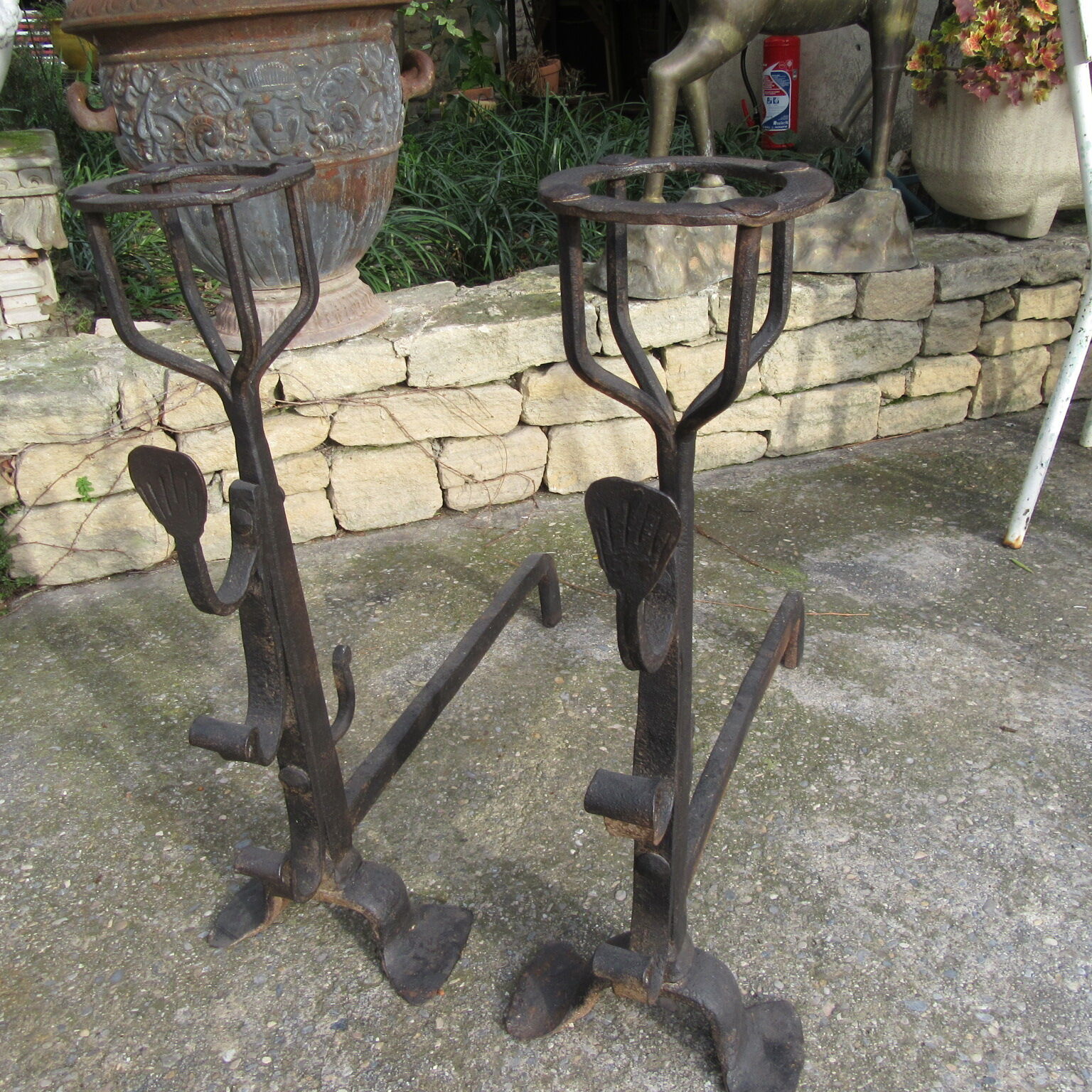Pair of Chenets late 18th called landiers