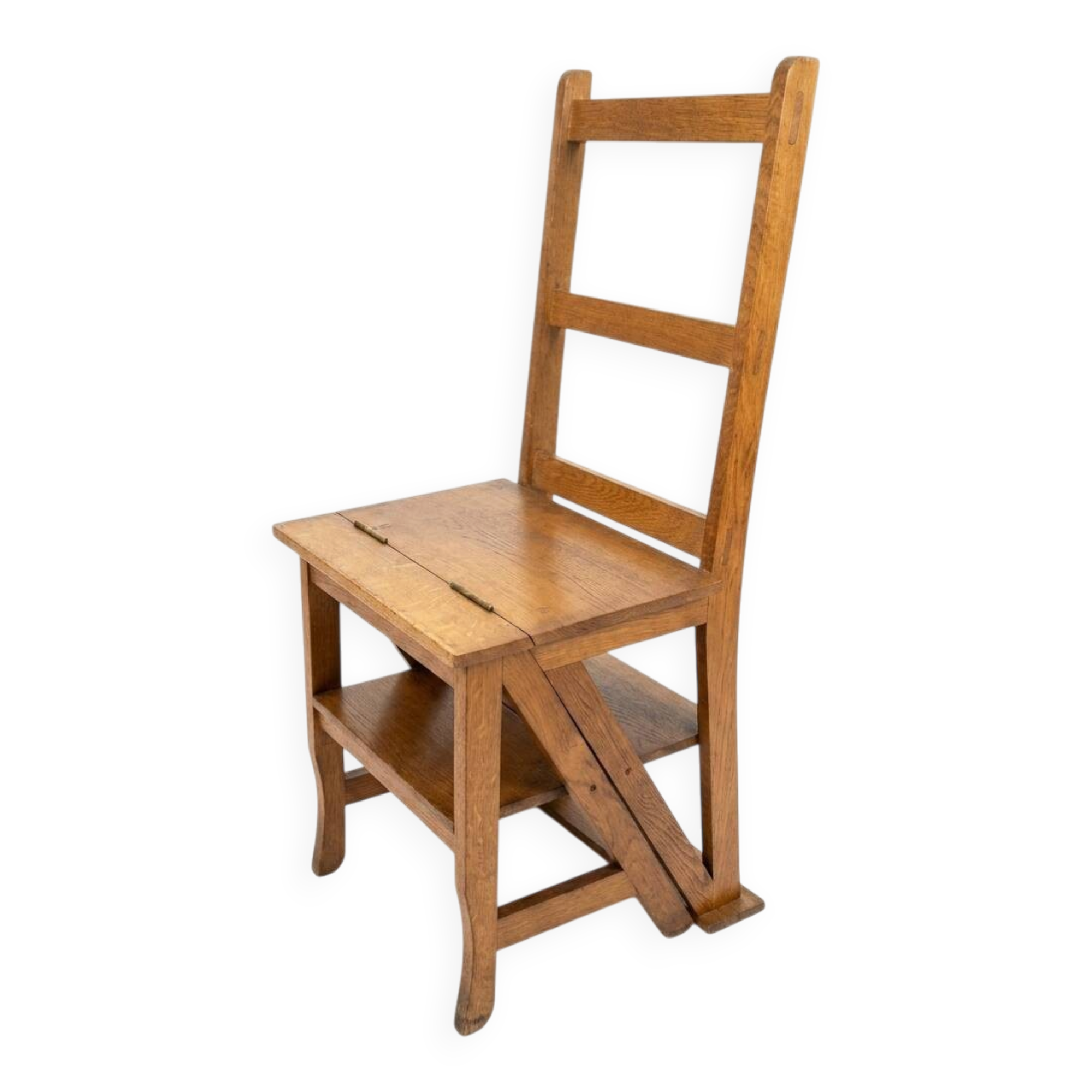 Solid oak step stool