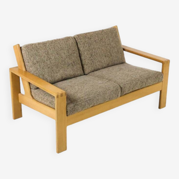 Mid-Century Oak Twoseater Sofa