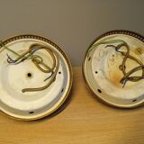 2 art deco style ceiling lights