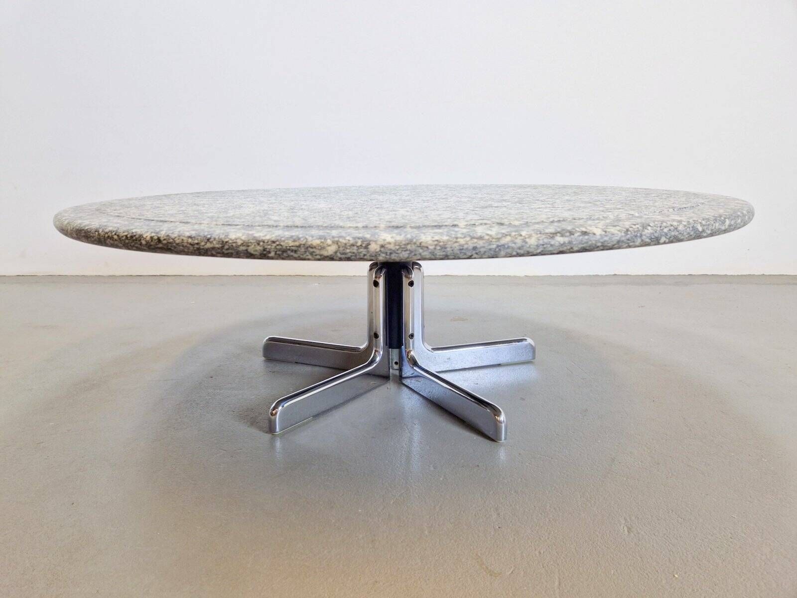 Round Granite Coffee Table by Ammannati & Vitelli for Bruno Brunati, Italy, 1970s