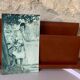 Vintage Laurige tawny leather mail carrier