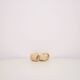 vintage set of wooden napkin rings x6