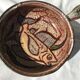 Skill pan Vallauris fish decoration