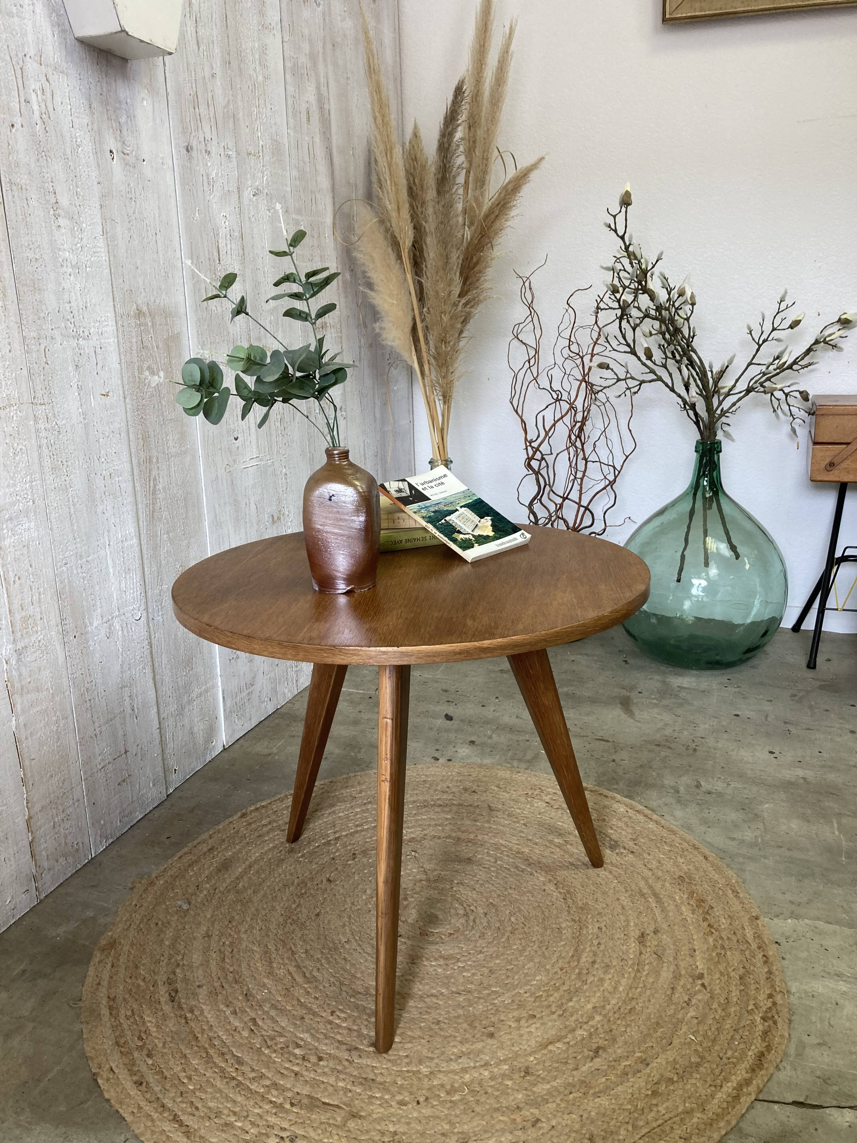 50's tripod pedestal table