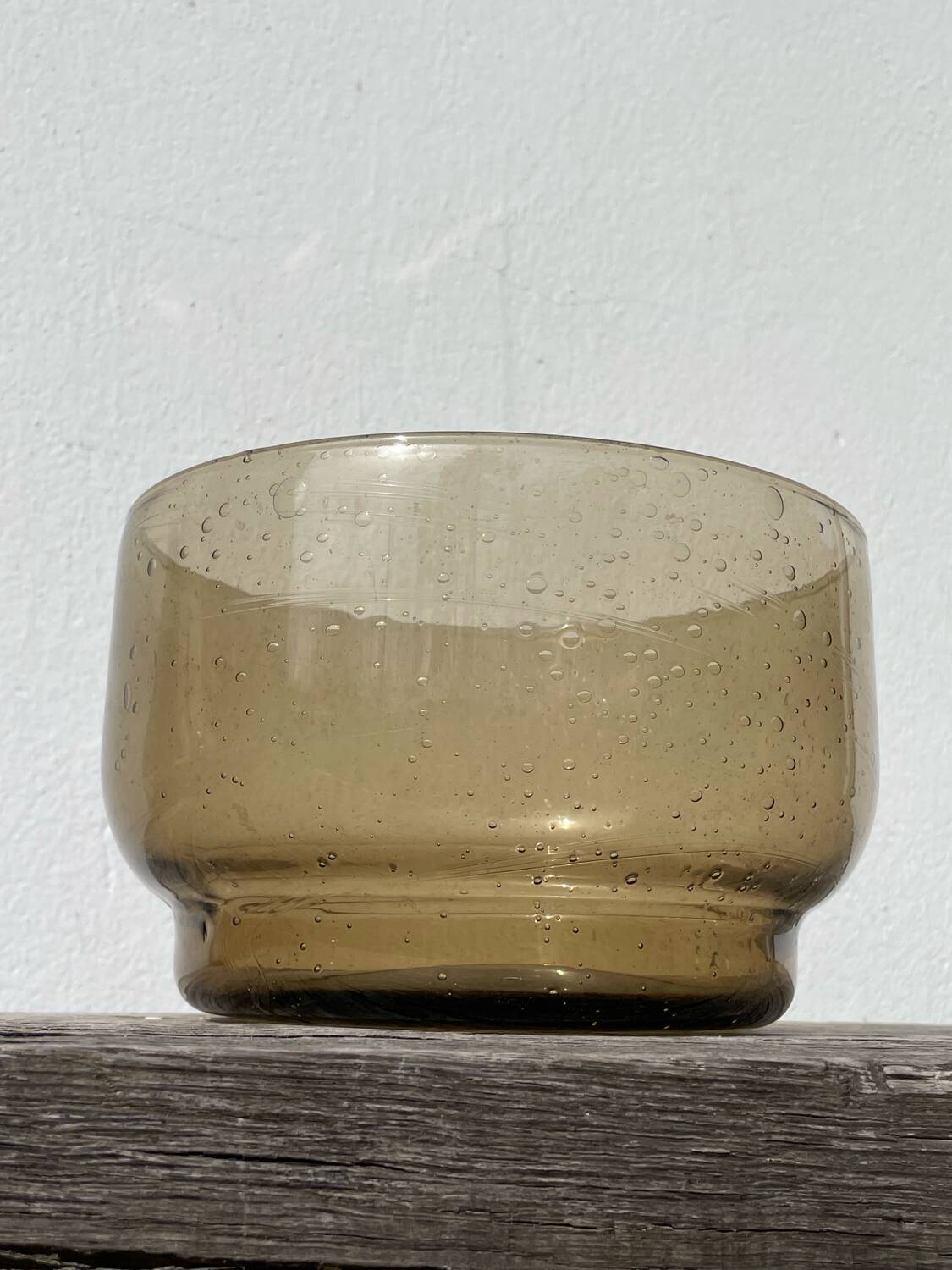 Saladier en verre soufflé style Biot