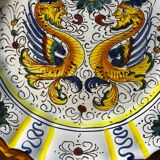 Assiette décorative vintage Deruta céramique - Italie