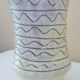 Vase céramique scarifié simpliste signé Jean Austruy, années 60/70, Vallauris