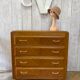 Commode vintage aux pieds compas