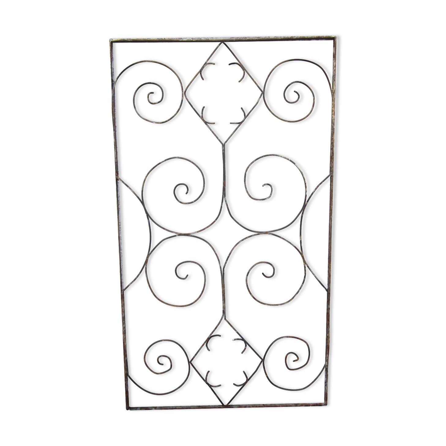 old wrought iron grid