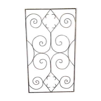 old wrought iron grid