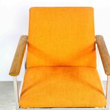 Danish orange chair by Sigvard Bernadotte for France & Søn 1970s
