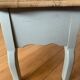 Table basse vintage en chêne, forme libre