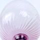 Set of 6 purple crystal wine glasses from the 70s/80s.