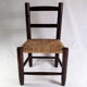 Children's chair in wood and straw