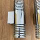 Pair of vintage wall lamps "Spring", chromed metal, France 1970