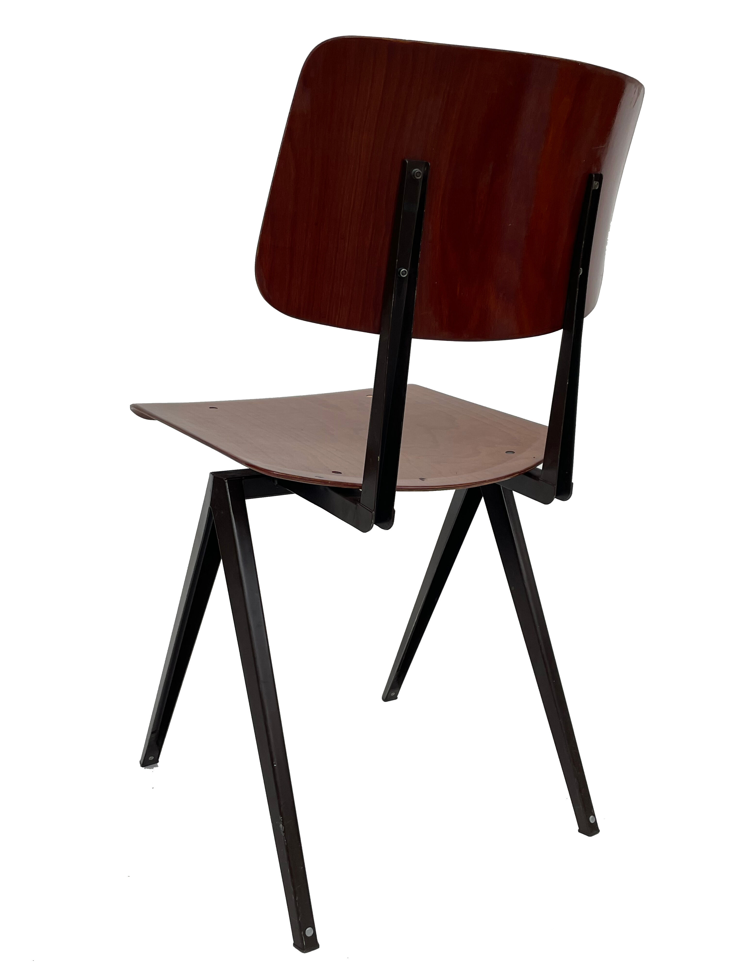 Industrial chair Galvanitas S16 Pagholz Netherlands 60's