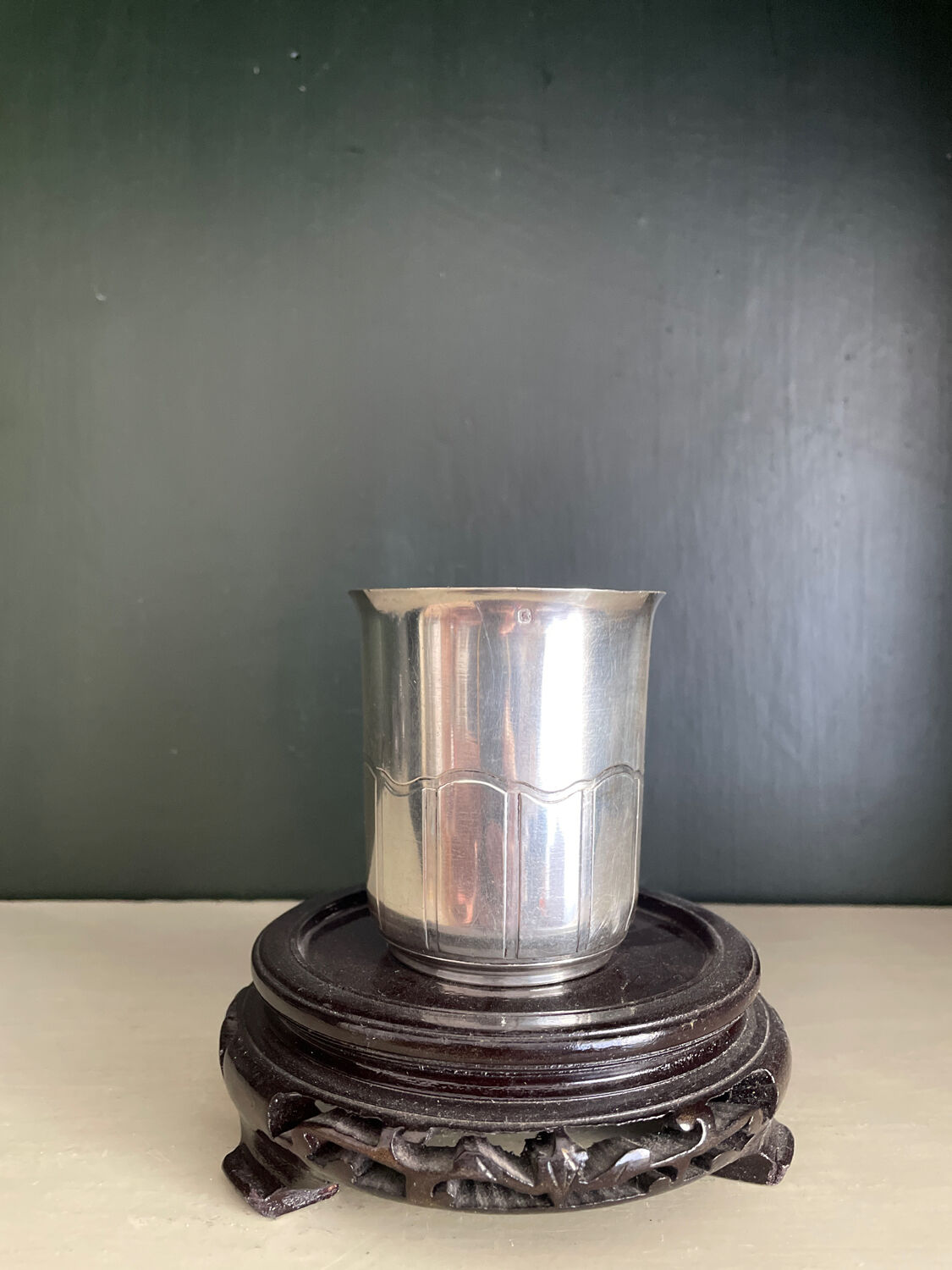 Timpani in solid silver hallmark Minerva