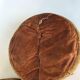 Pair of moroccan leather beanbags beautiful patina patina 1900