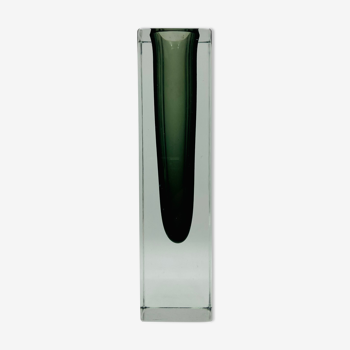 Glass soliflore vase, from Murano, Italy (1970)