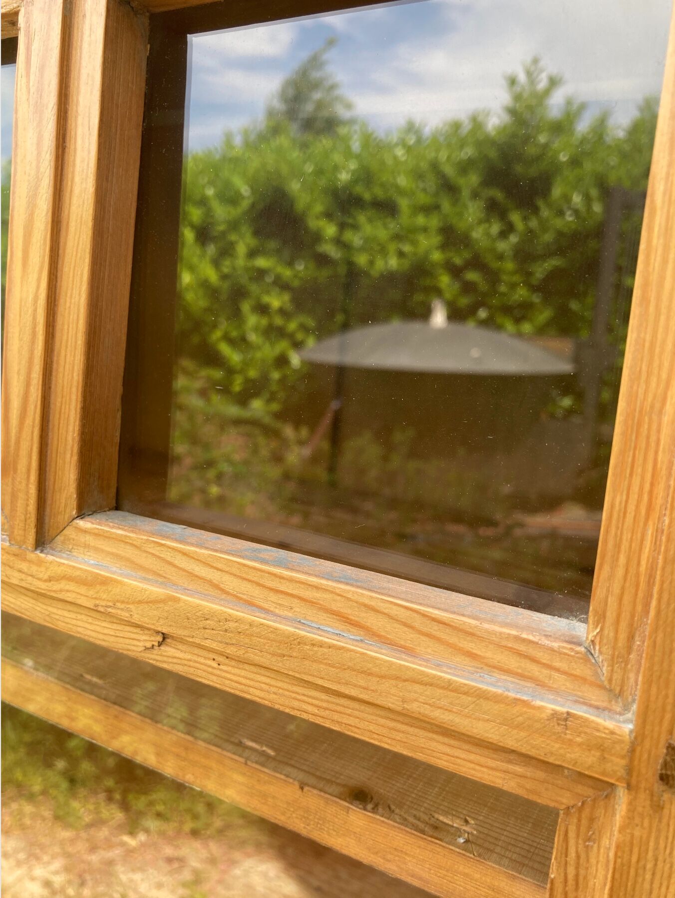 Vintage glazed Parisian wardrobe