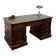 Bureau classique anglais avec cuir vert