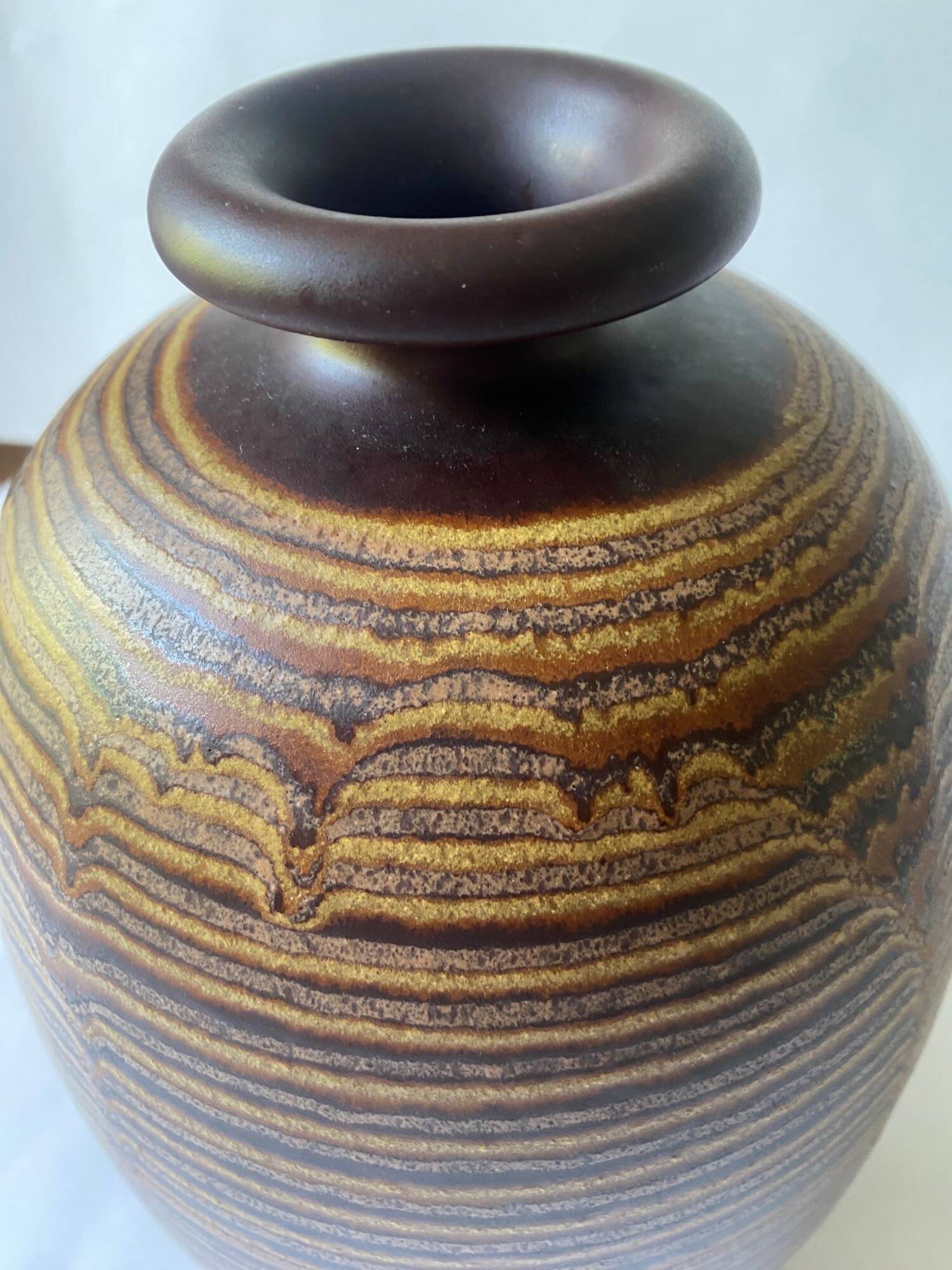 Vintage vase from the 60s, signed