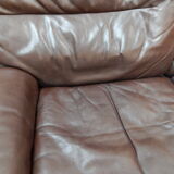 Leather sofa 2 places DS66 De Sede years 70/80