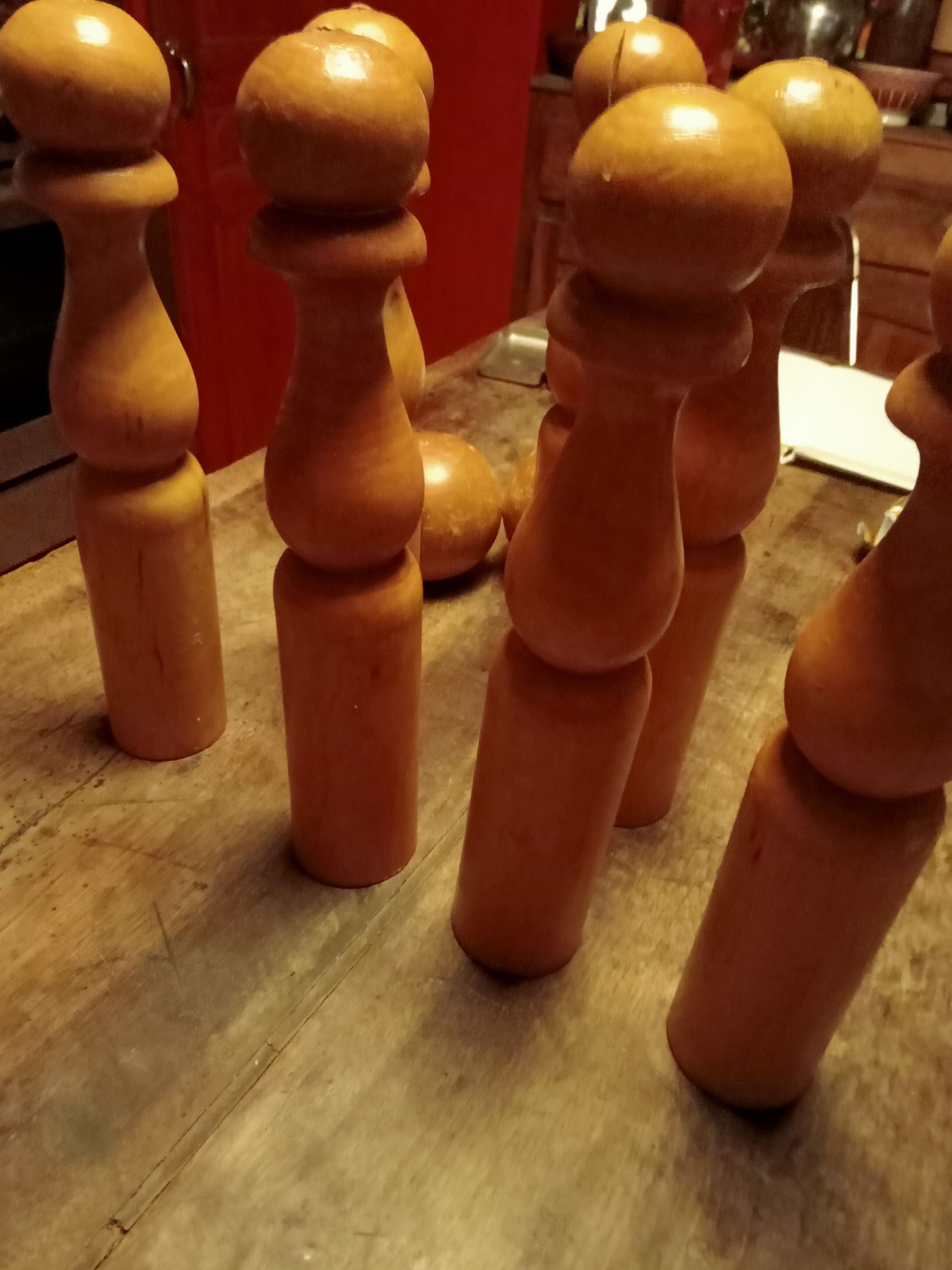 Wooden bowling