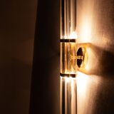 Large Cut Glass Venini Wall lamp 1970s Italy